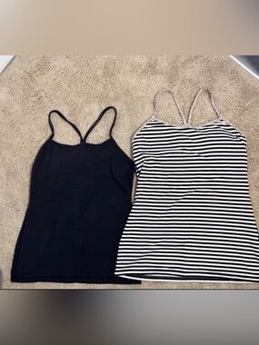 LULULEMON 🍋🍋Lot of Size 8 Power Y Luon Tank Tops 2 total!!!